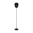 Eglo Vloerlamp Persley Staal Zwart Papier | IP20 - Geschikt voor 1x E27 